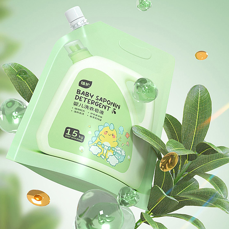植护洗衣液1.5kg绿恐龙低泡易漂洁净无残留亲肤无刺激ZH305165高清大图
