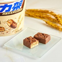 士力架 巧克力 燕麦花生夹心巧克力380g桶装
