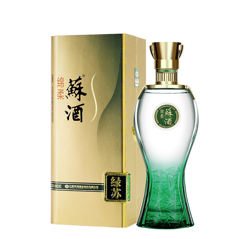 双沟苏酒52度480ml绿苏单瓶装绵柔型白酒