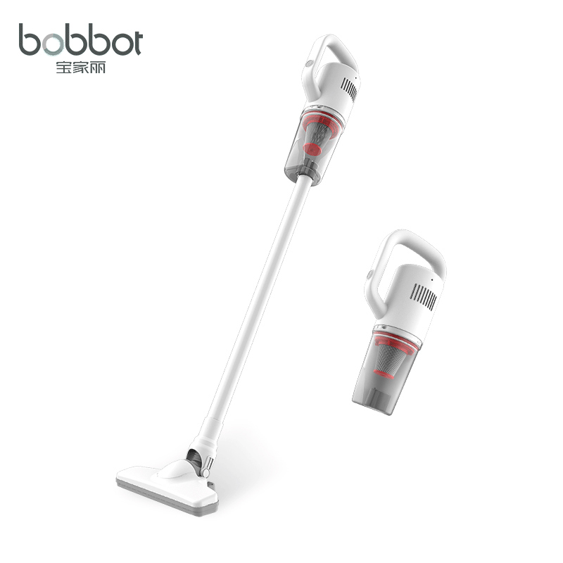 宝家丽(bobbot)吸尘器 家用手持推杆两用吸尘器扫地机大吸力吸尘机 BX-216白色
