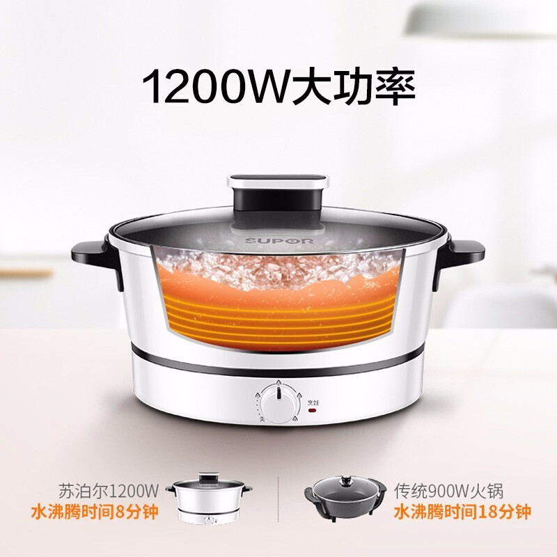苏泊尔(SUPOR) 多功能 电火锅 H24YK11高清大图