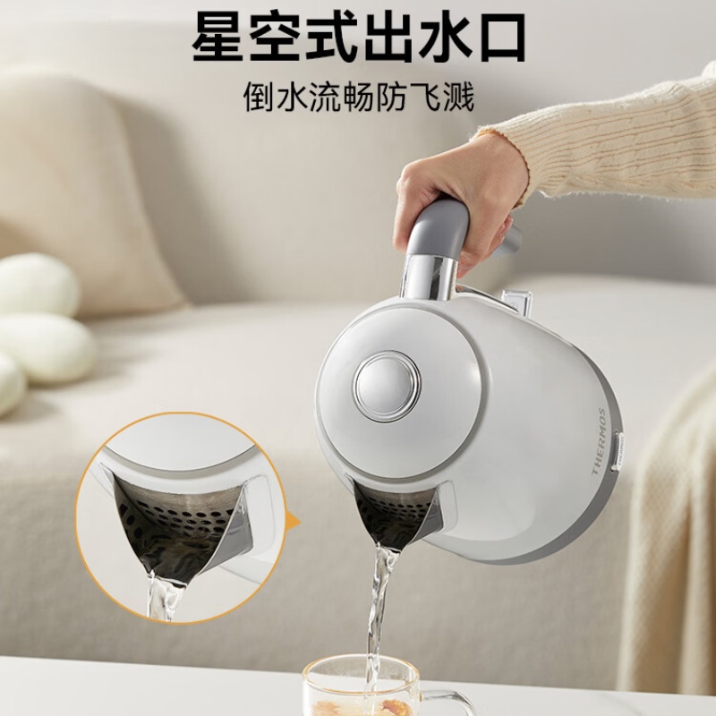 膳魔师 机械保温电水壶 EHA-1332A白色高清大图