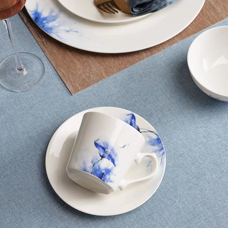 北国风光骨瓷摆台青荷TS-BT青荷高清大图