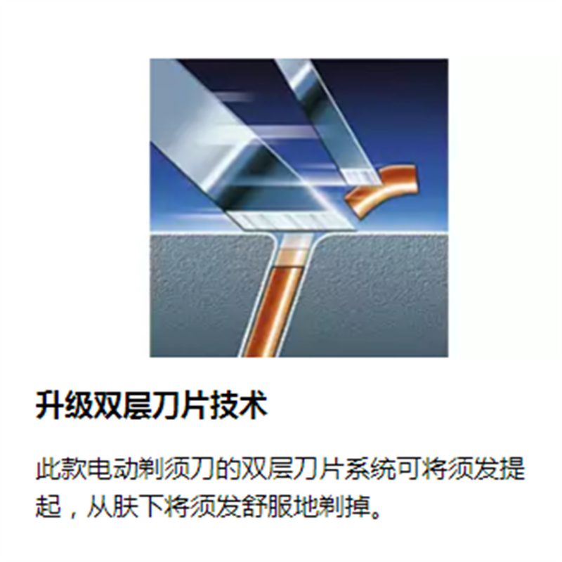 飞利浦电动剃须刀HQ7140 三头独立浮动刀头带修剪