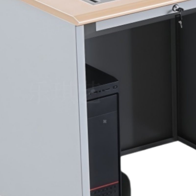 乐琪艺 翻转电脑桌 单人位 张高清大图