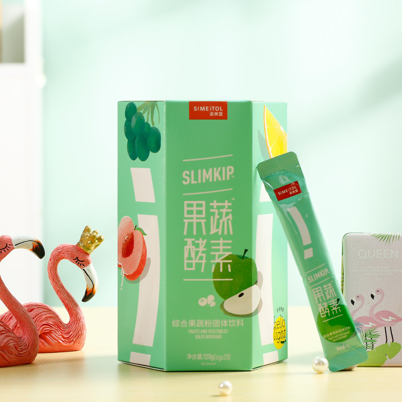 姿美堂综合果蔬酵素粉固体饮料120g(6g*20袋)高清大图