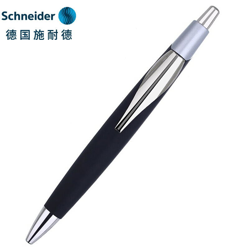 施耐德(Schneider)优雅中性笔按动签字笔书写日常办公用可换芯0.4mm黑芯