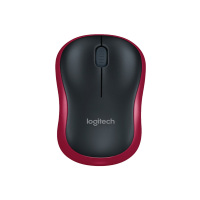 罗技(Logitech) M186 无线鼠标(红色 防滑滚轮 即插即用)