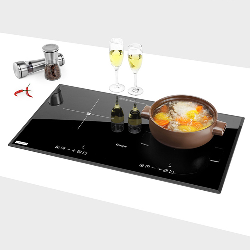 古牌(gropa)嵌入式电陶炉双灶家用大功率爆炒节能内嵌式低噪音光波