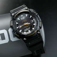 卡西欧防水运动手表男多功能情侣表AQ-S810W太阳能男表女表光能表AQ AQ-S810W-1B太阳能+百米防水