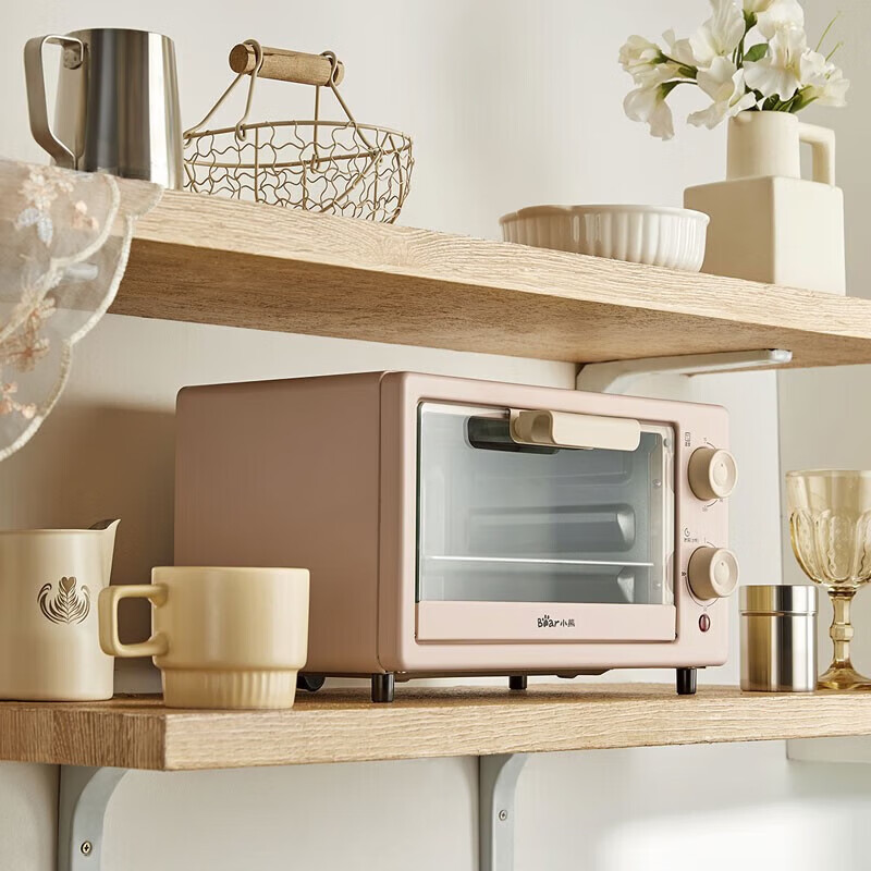 小熊(Bear)电烤箱 10L家用多功能 迷你容量S型发热管 定时控温旋钮操控 免预热小型烤箱高清大图