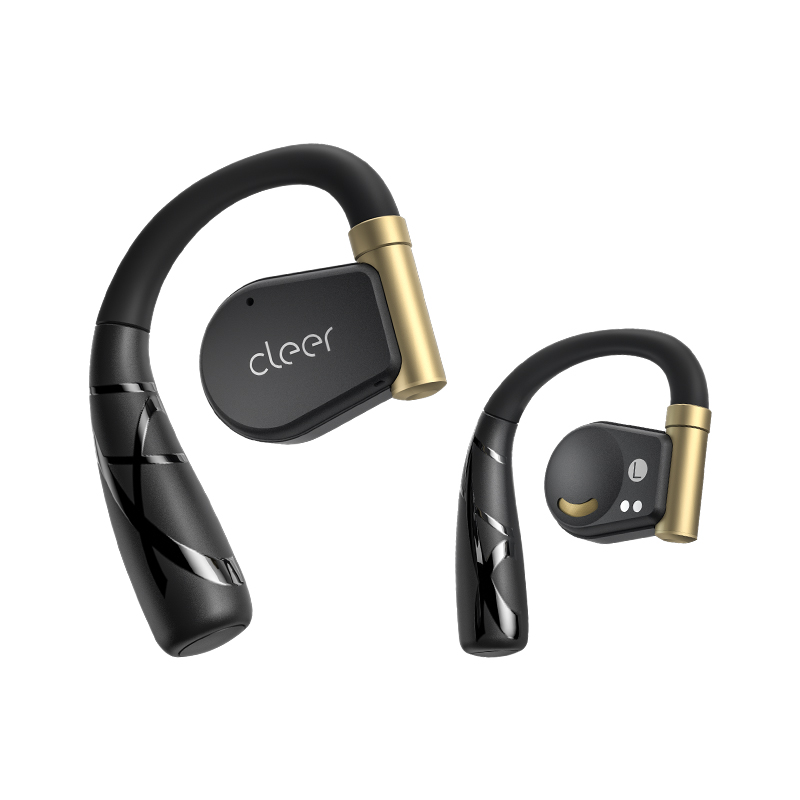 CLEER ARC II音乐版开放式TWS蓝牙耳机 运动版 黑金色高清大图