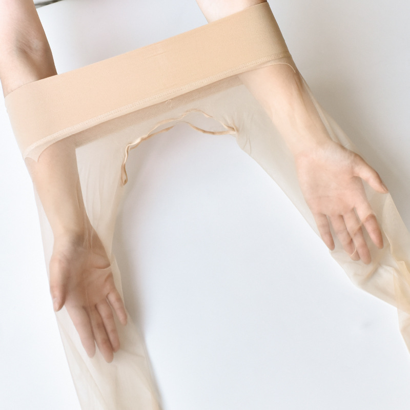 suntek触感顺滑无缝丝袜360脚尖透明无痕超薄性感包芯丝连裤袜夏女