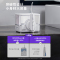 洁碧(Waterpik)冲牙器水牙线无线洗牙器 家用台式无线洗牙器正畸适用充插两用多种喷头 小魔盒极光白 GT17-12