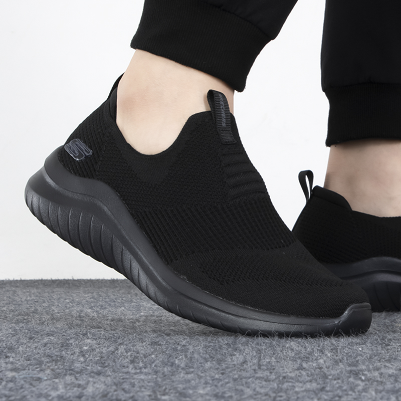 Skechers斯凯奇男鞋健步鞋新款网面透气运动鞋低帮休闲鞋232106-BBK ZP