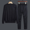 套头卫衣男秋冬季圆领休闲运动套装潮流时尚帅气学生男装两件套YTZ204