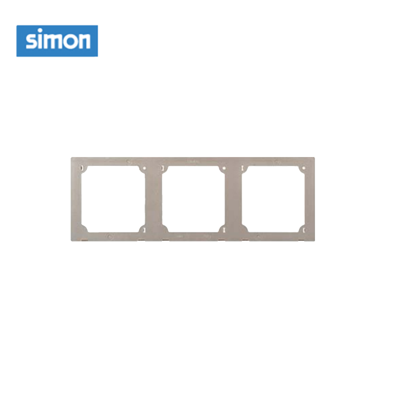 西蒙(simon) E6 插座开关插板86型开关插座面板 三位连体边框高清大图