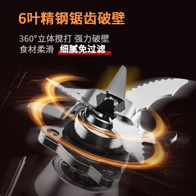 美的破壁机家用自动清洗加热盘料理机豆浆机绞肉机榨汁机智能MJ-CBL1096A高清大图