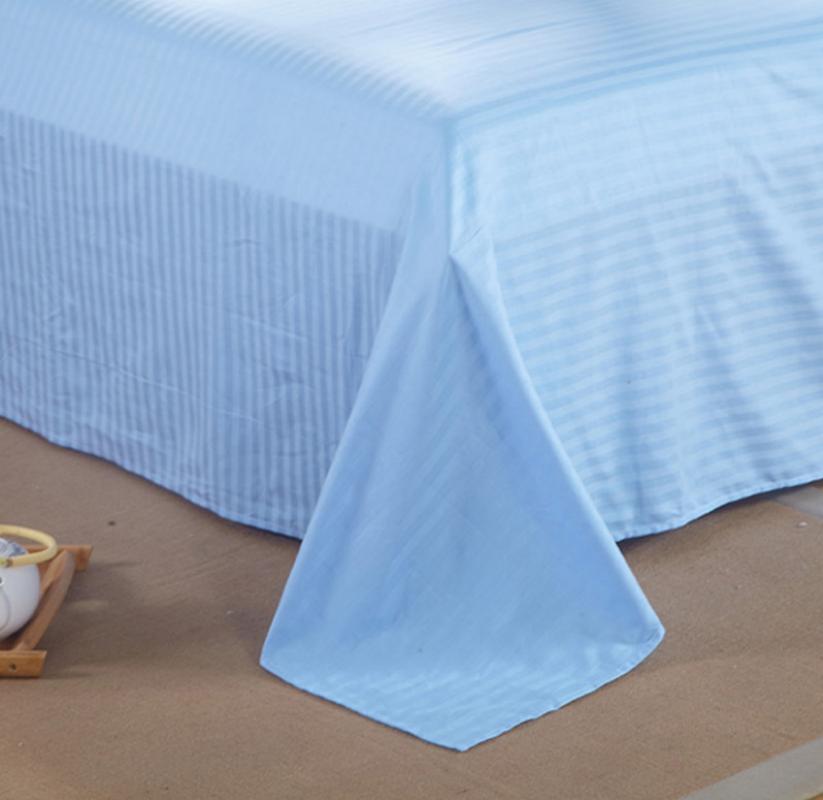 莘爱床单蓝色1.2米床230×160cm/条高清大图