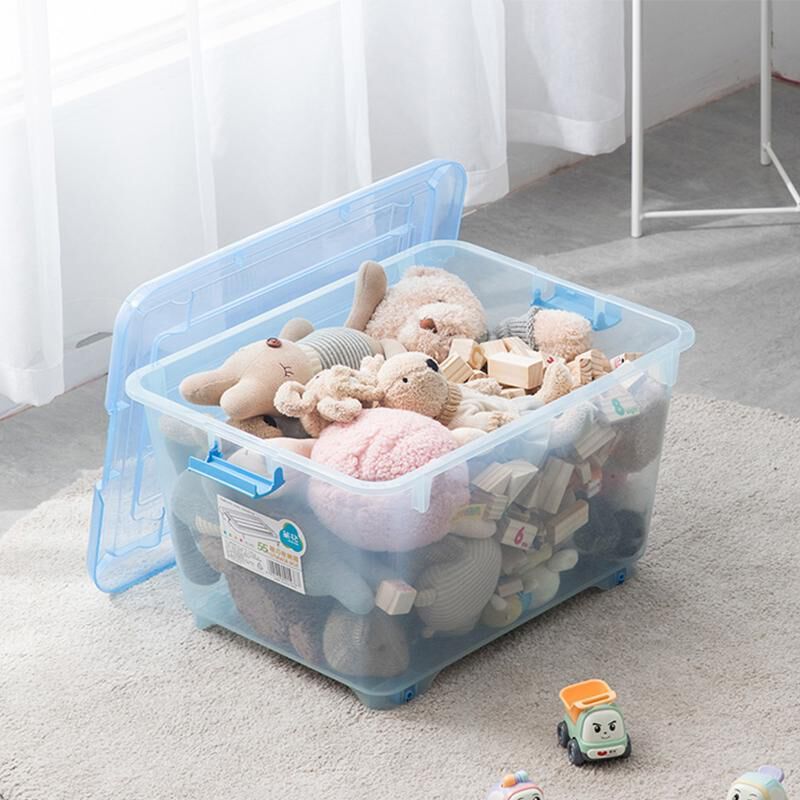 茶花(CHAHUA) 2825 精巧收纳箱颜色随机 58.5*45.4*34cm 公差±2cm 55L高清大图