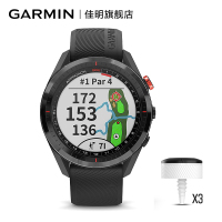 Garmin佳明Approach S62高尔夫GPS触控智能运动手表信息陶瓷表圈商务男腕表 黑色(含CT10挥杆传感器)