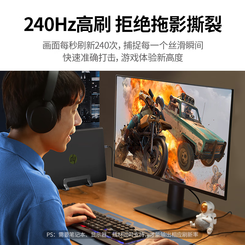 绿联(UGREEN)Type-C转HDMI2.1线转接头转换器雷电3/4扩展8K60Hz/4K240Hz投屏高清大图