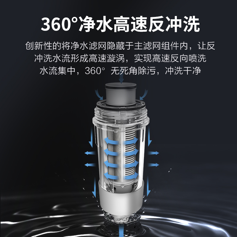 苏泊尔(SUPOR)家用前置过滤器 管道过滤 全屋净水器 反冲洗大通量 QD609高清大图