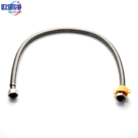 全钢丝软管 冷热水双头软管 马桶 面盆 菜盆进水连接管 双头口径4分15 单位：根（80cm）