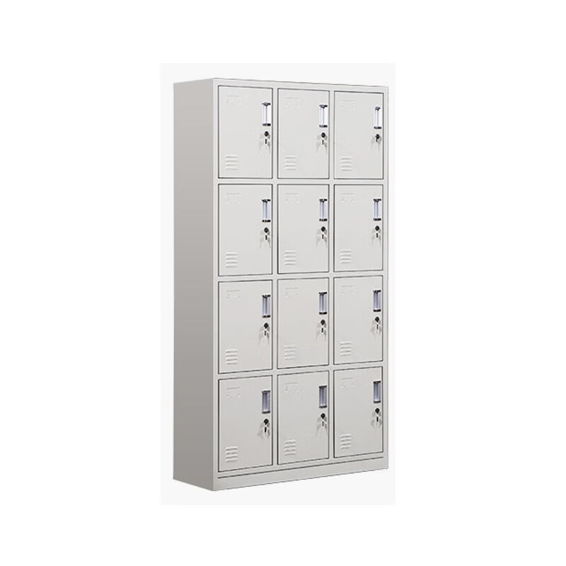 优企 更衣柜铁皮柜 十二门 900*350*1800mm (0.4mm厚) 台高清大图
