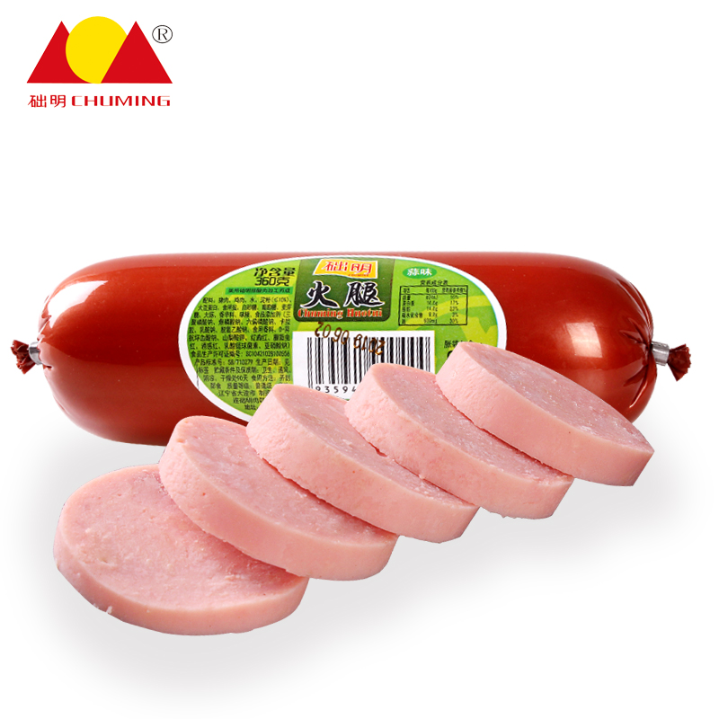 【础明】经典蒜香火腿 360g*3共1080g煎炒烹饪泡面搭档 肉类即食