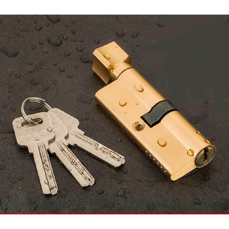 宏建 35-45mm通用型带钥匙 锁芯 通用型/通道单开/大门/机房/木门3条钥匙