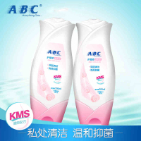 ABC私处卫生护理液男女 温和舒爽抑菌含KMS清洗液200ml*2支装