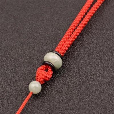 玉佩平安扣蜜蜡翡翠吊坠挂绳手工编织挂脖项链绳吊绳男女挂件绳子红色