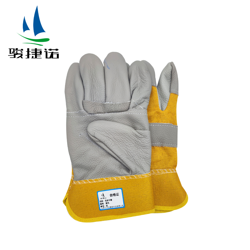 骏捷诺花皮手套黄色/双高清大图