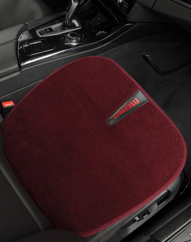 恒源祥纯羊毛汽车座垫保暖免捆绑单个座垫丰田霸道奥迪宝马5系五座通用汽车座垫单个司机座垫高清大图
