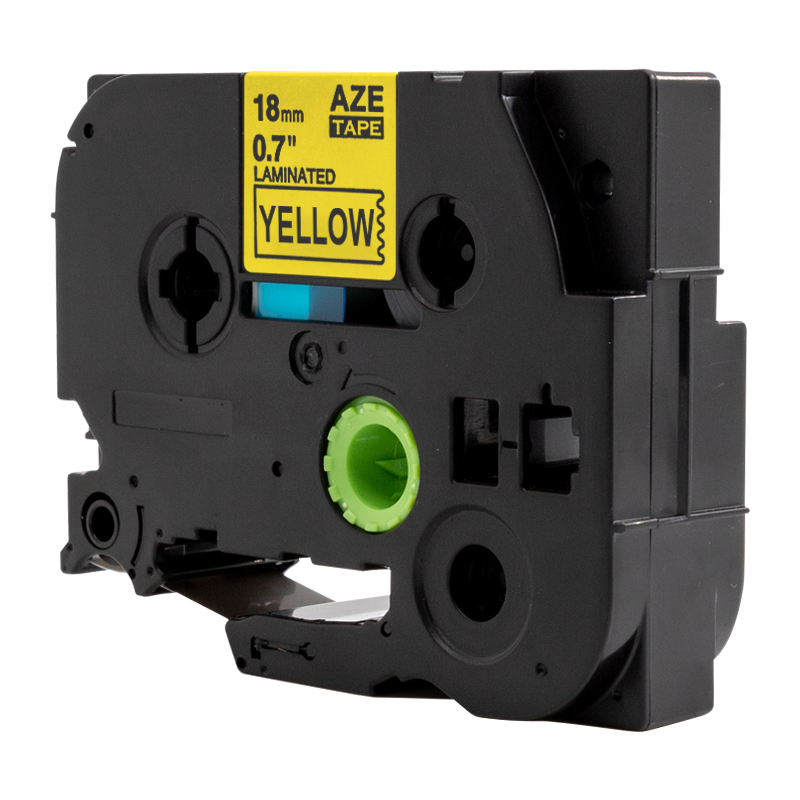 爱墨 AZE-641标签色带黄底黑字18mm /个高清大图