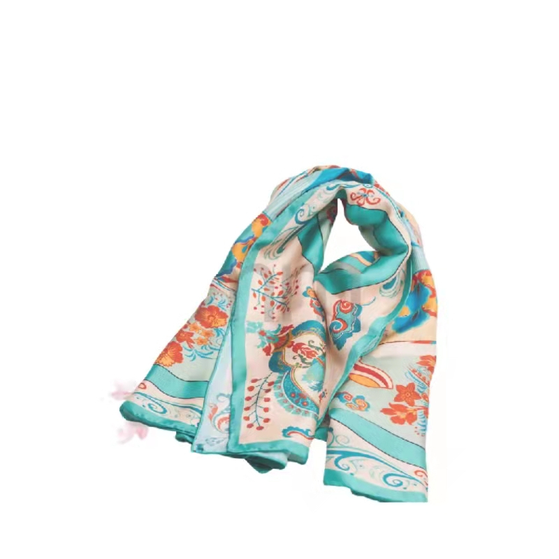 赫羲 秋冬锦丝斜纹绸真丝大方巾【价格 图片 品牌 报价】-苏宁易购赫