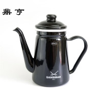 鼎亨1.1L珐琅搪瓷手冲咖啡壶茶壶花茶壶细口油壶电磁炉燃气通用