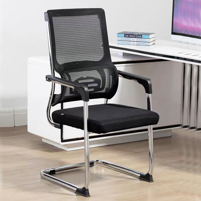 戴劲人体工学镂空电脑椅舒适久坐职员椅电竞椅宿舍升降办公椅J-6高清大图