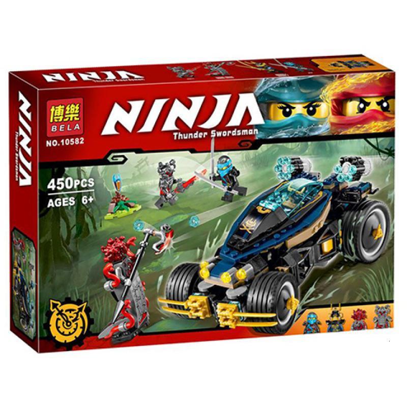 2017新款兼容乐高幻影忍者70625/武士12连发冲锋车拼装积木玩具 双