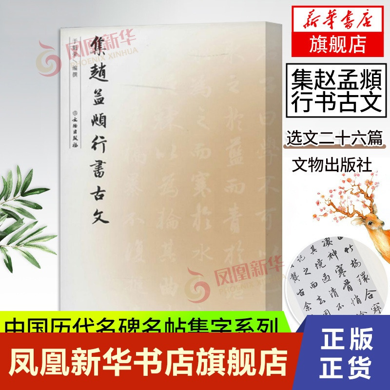[正版]集赵孟頫行书古文 于魁荣编赵孟俯行书毛笔字帖简体释文成人毛笔软笔书法临摹字帖行书集字古诗古文字帖凤凰书店书