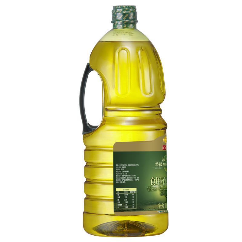 金龙鱼 食用油 添加10%特级初榨橄榄油食用植物调和油1.8L(新老包装随机发放)