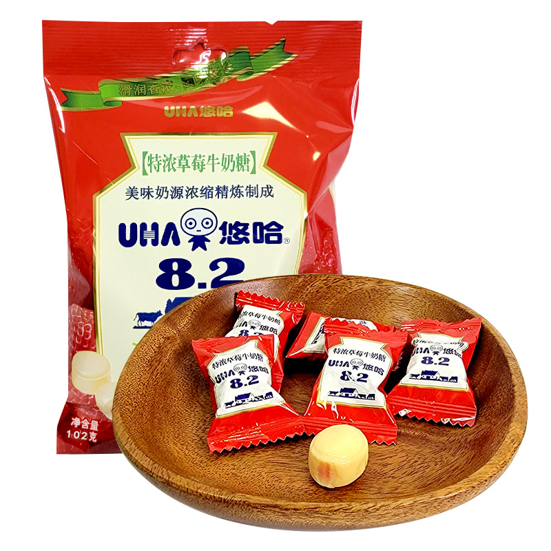 UHA悠哈奶糖特浓咖啡味牛奶糖婚庆结婚喜糖袋装102g糖果高清大图