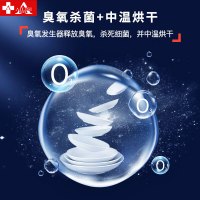 埃利斯（AILISI）138L立式家用商用高温二星级 厨房碗筷餐具茶杯双门大容量触摸款ZTP-138C1