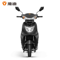 雅迪(yadea)新款豪华电动车豪战轻便代步踏板车电瓶车男女代步车轻便电动车 60V20AH铅酸精致版[黑色]