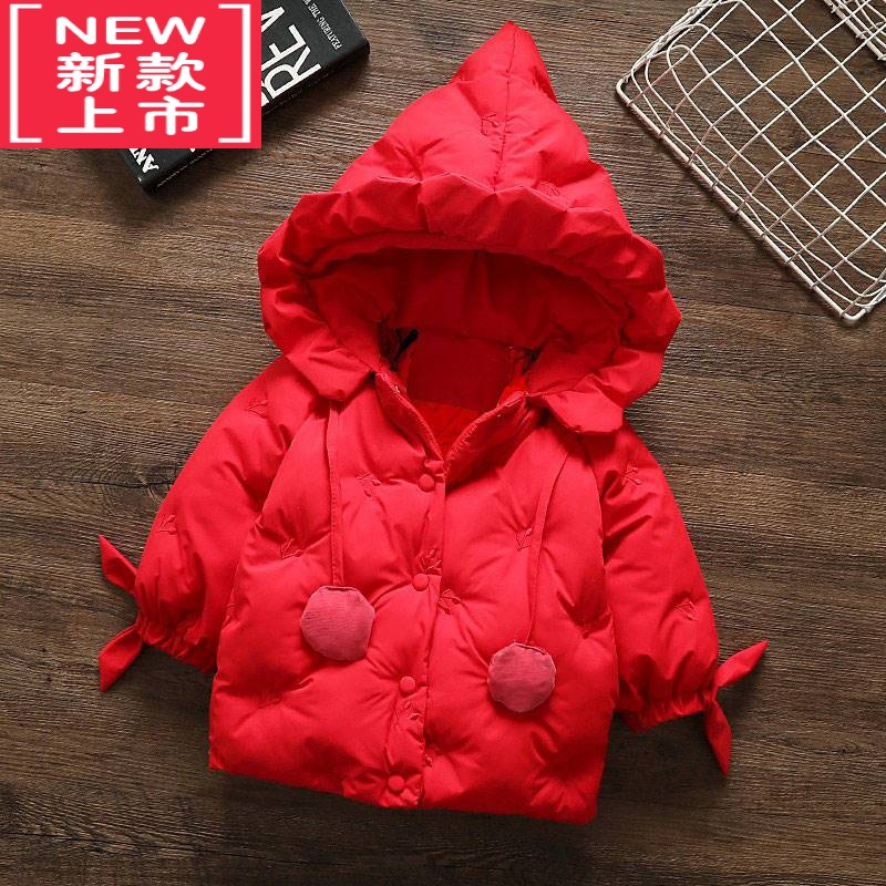 可莉允女童棉衣2022秋冬装新款洋气儿童羽绒棉服小童棉袄女宝宝加绒外套