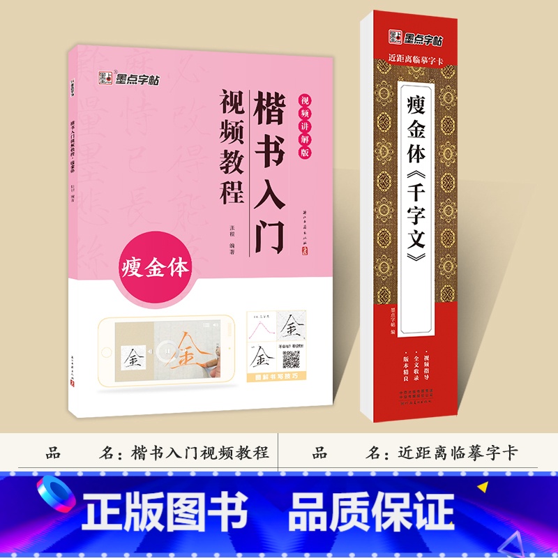 【2册】教程+近距离碑帖 【正版】瘦金体字帖套装成人练字帖漂亮字体大学生硬笔书法字帖宋徽宗瘦金体字帖楷书临摹练习初学者毛