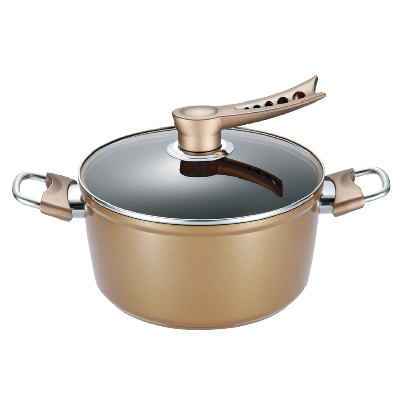德世朗(DESLON) 锅具DTJ-TZ507C陶晶钻石家族C 炒锅30cm 汤锅24cm煎锅30cm双面煎烤锅28cm