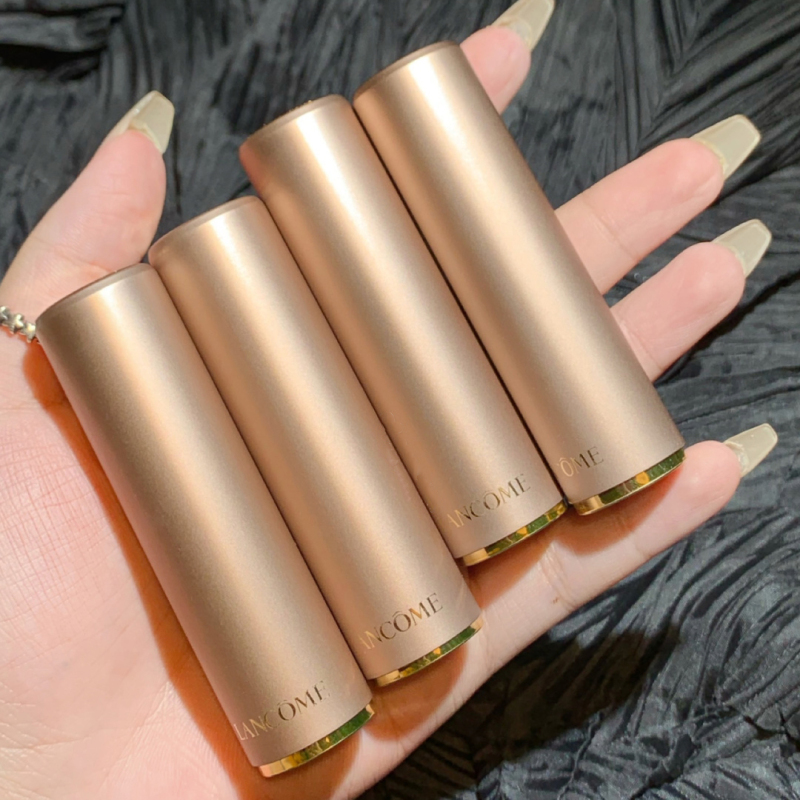 送精美礼盒兰蔻lancome全新菁纯柔雾哑光唇膏口红粉金管888小野莓