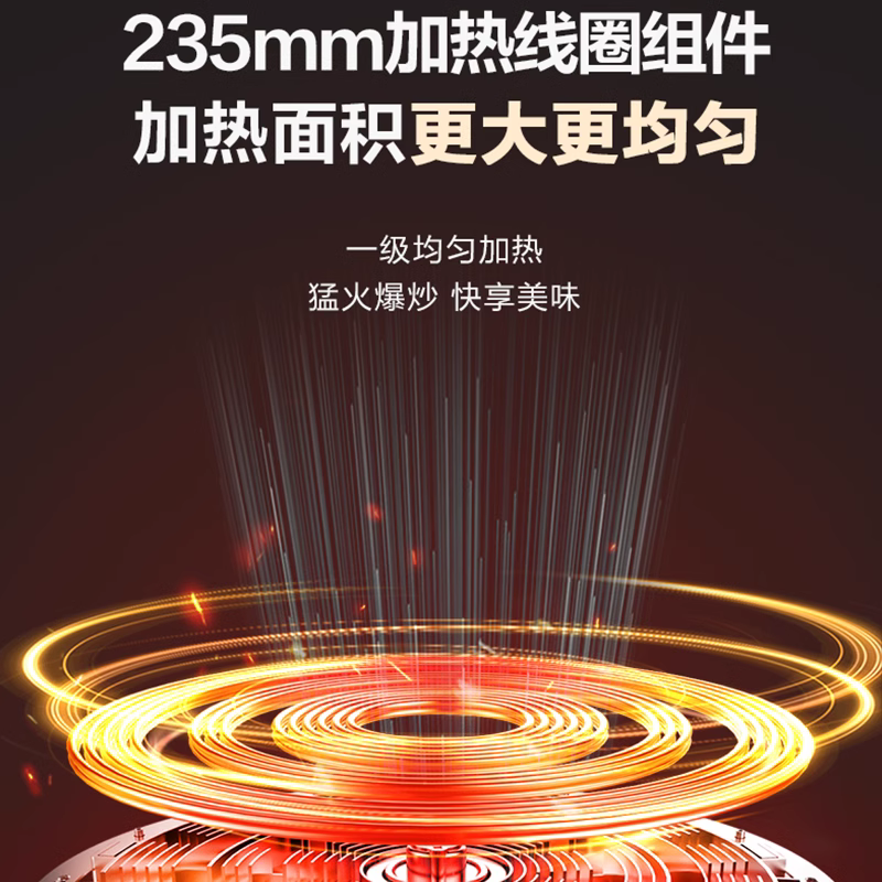 苏泊尔电磁炉2200W触控面板过热保护防水预约定时整板设计电磁炉 C22-IA11高清大图